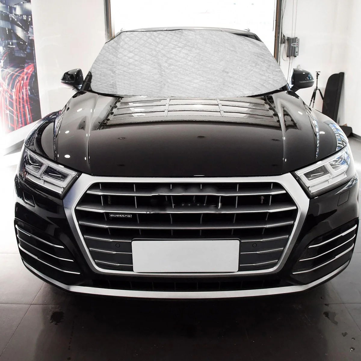 

Windshield Snow Cover Upgraded Heavy Duty Waterproof Thick Aluminum Foil Frost Defense Protector for Car Front Window Wiper