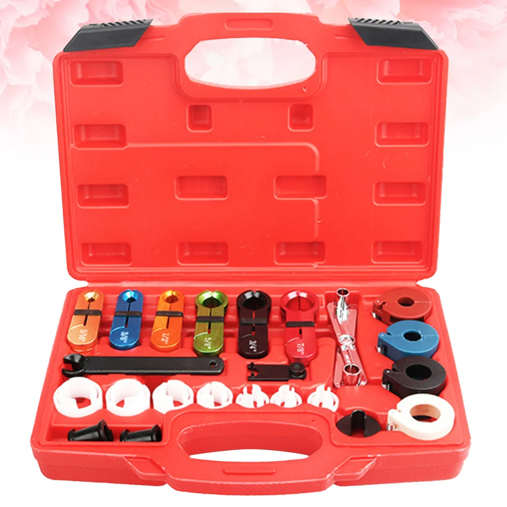 

22pcs Car Ac Hose Disconnect Tool Set 5/16 3/8 1/2 5/8 3/4 7/8 Inch Fuel Line Quick Disconnecter For Automotive Air Conditioning