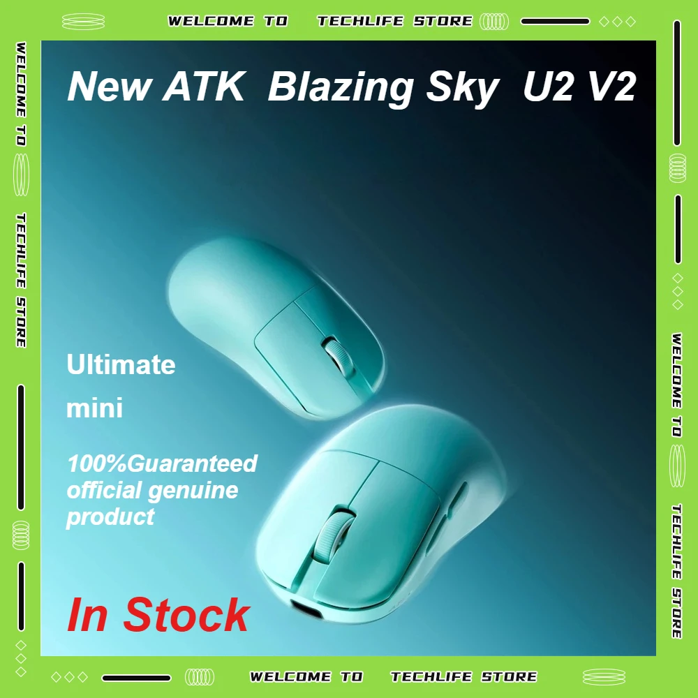 

ATK BlazingSky U2 V2 Wireless Gaming Mouse PAW3950 Sensor 8K Polling Rate Lightweight Ergonomic Esports Mouse FPS PC Accessory