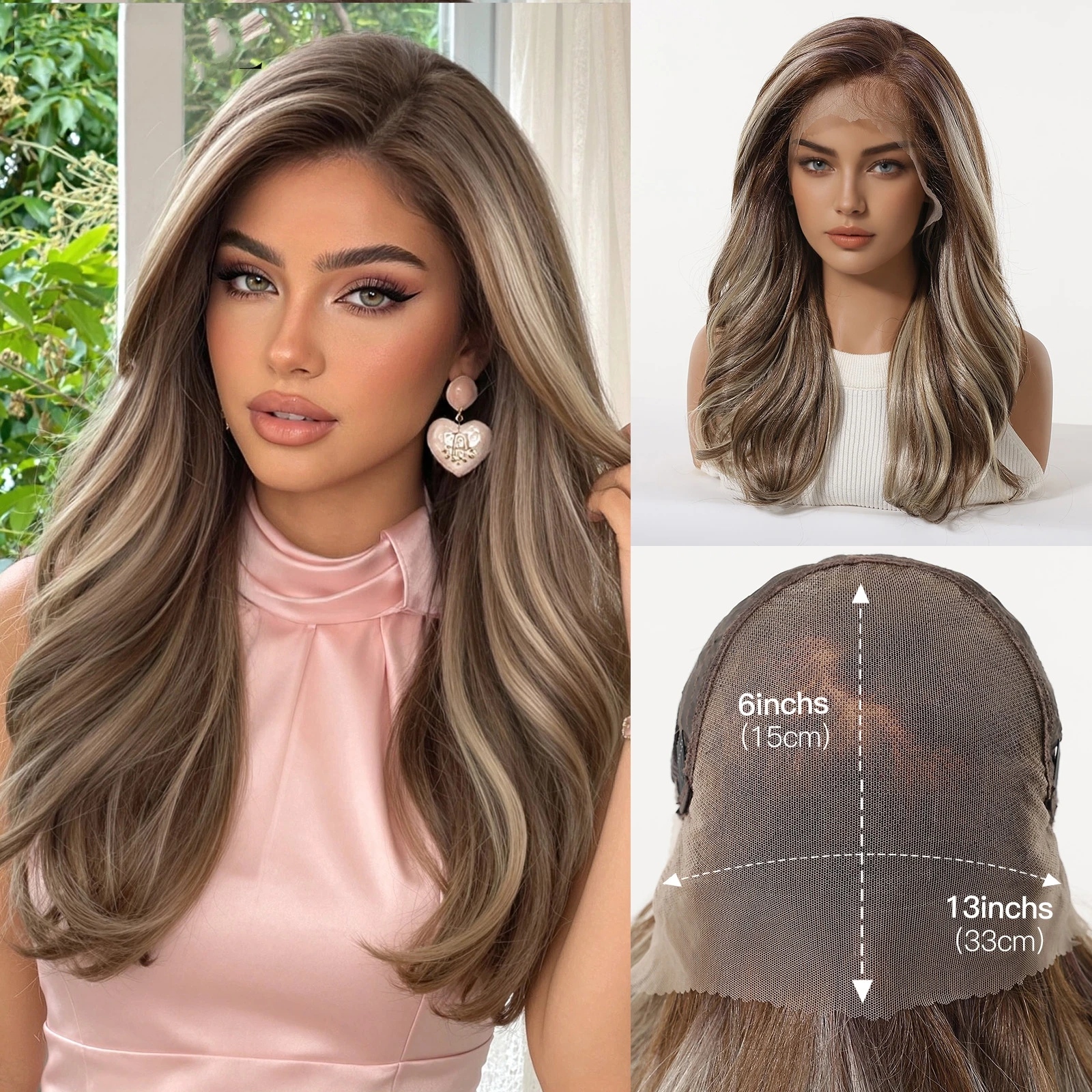 haircube-13x6-lace-front-wig-long-wavy-brown-highlight-synthetic-wig-middle-part-heat-resistant-daily-wear-cosplay-halloween
