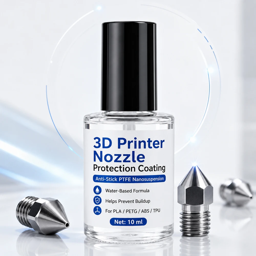 3D Printer Nozzle Anti-Stick Coating Water-Based PTFE Plastic Repellent Paint for FDM Printer PLA PETG ABS TPU Nozzle Care