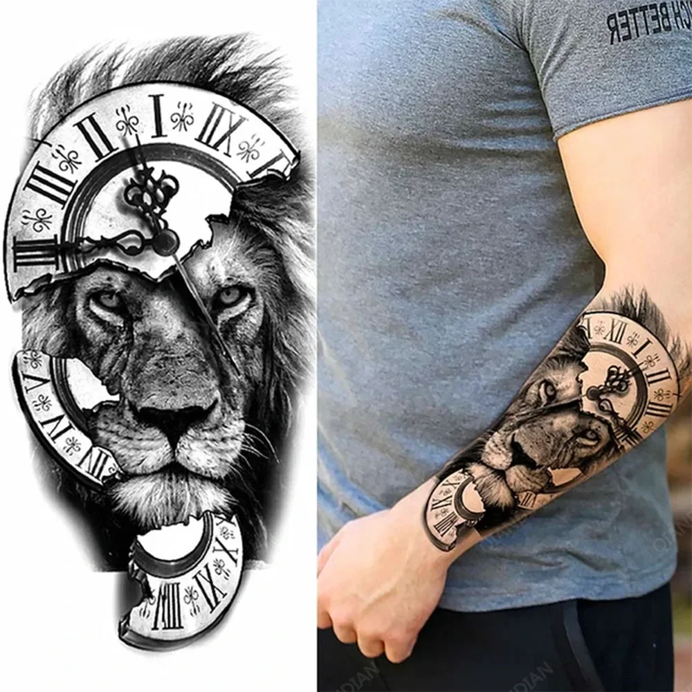 Faux Tatouage Temporaire pour Homme et Femme, Autocollants Imperméables, Art Dragon, Durable, Manches Sexy