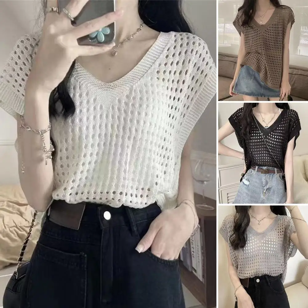 

Sexy V Neck Long Sleeve Versatile Tops And Blouses Women 2025 Autumn Spring Slim Hollow Out T-shirt Femme Blouse For Women Blusa