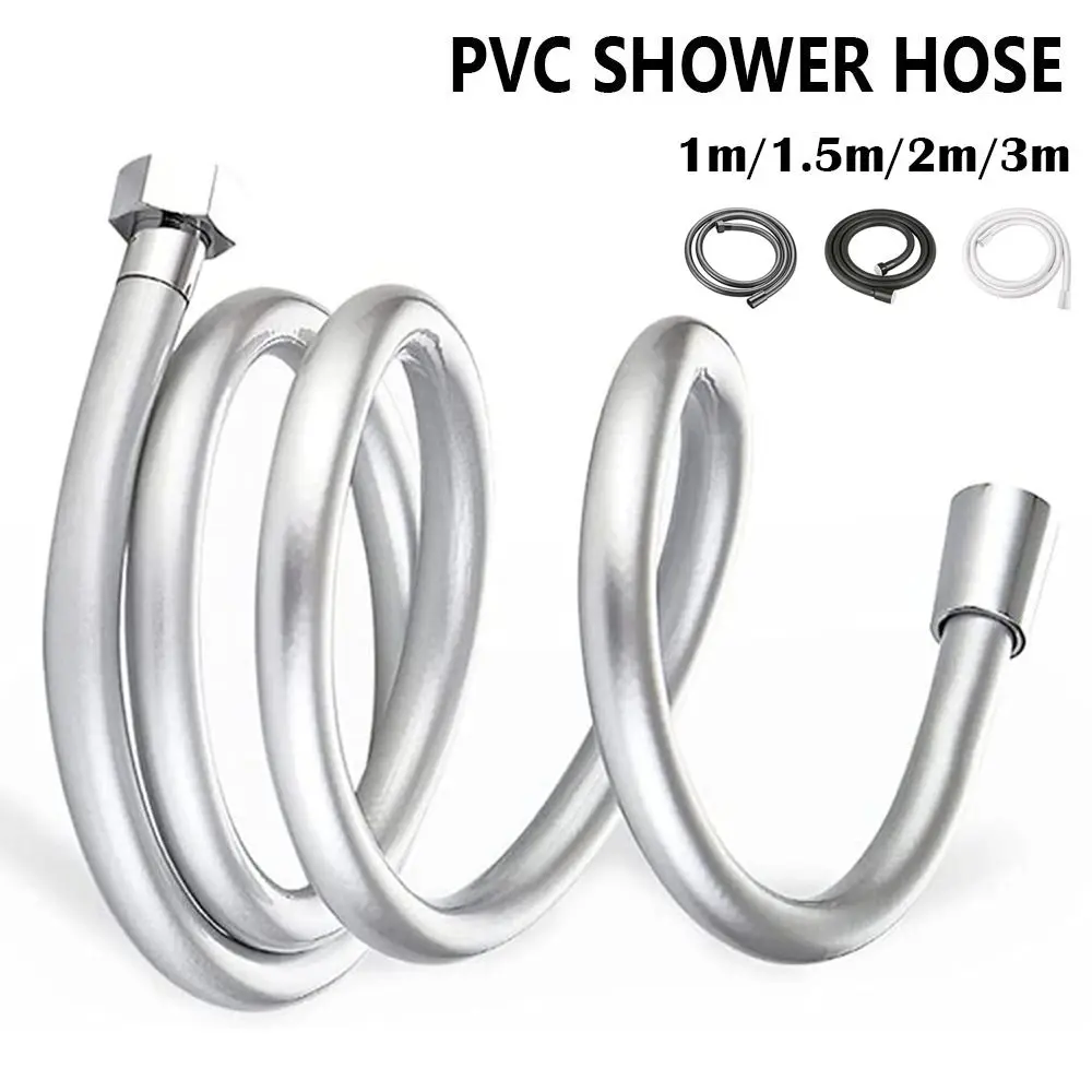 Replacement Handheld Shower Head Hose Explosion-proof PVC Shower Extension Tube High Pressure Flexible Spray Water Pipe Home