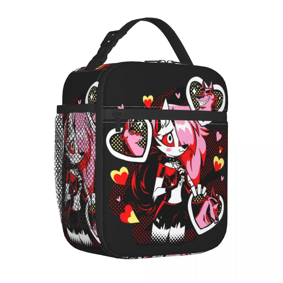 Anime Animated Movies Helluva Boss Loona Portable Lunch Box Women Multifunction Cooler Thermal Food Insulated Lunch Bag