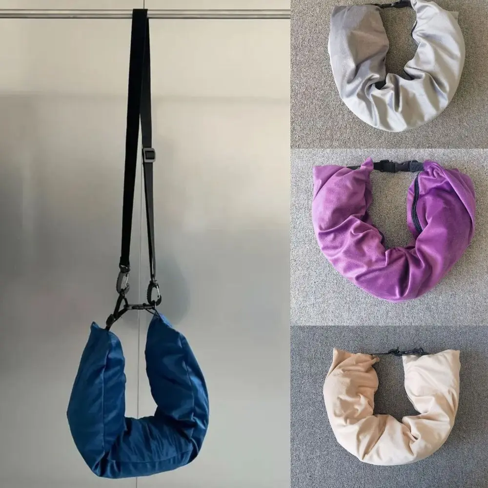 Fillable Travel Neck Pillow Stuff With Clothes Pillowcase Storage Bag Lycra Fabric Waterproof Carry Portable Travel Bag Pillow