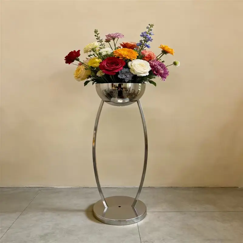 6 Stück/10 Stück Moderner Vergoldeter Blumenhalter mit Spiegelglanz-Finish - Ideal für Hochzeitsgänge, Esstische und formelle Veranstaltungen – Detail 5