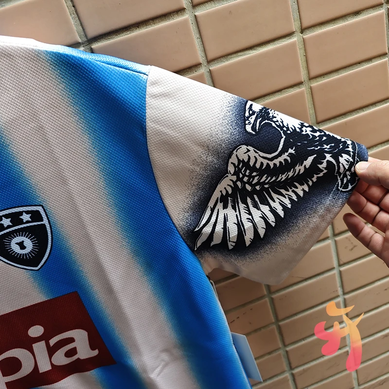 Stock UTOPIA Jersey Mesh Quick Drying Sports Disappearing No.10 Cactus Jack Blue White Striped Eagle Print Men Women Tops