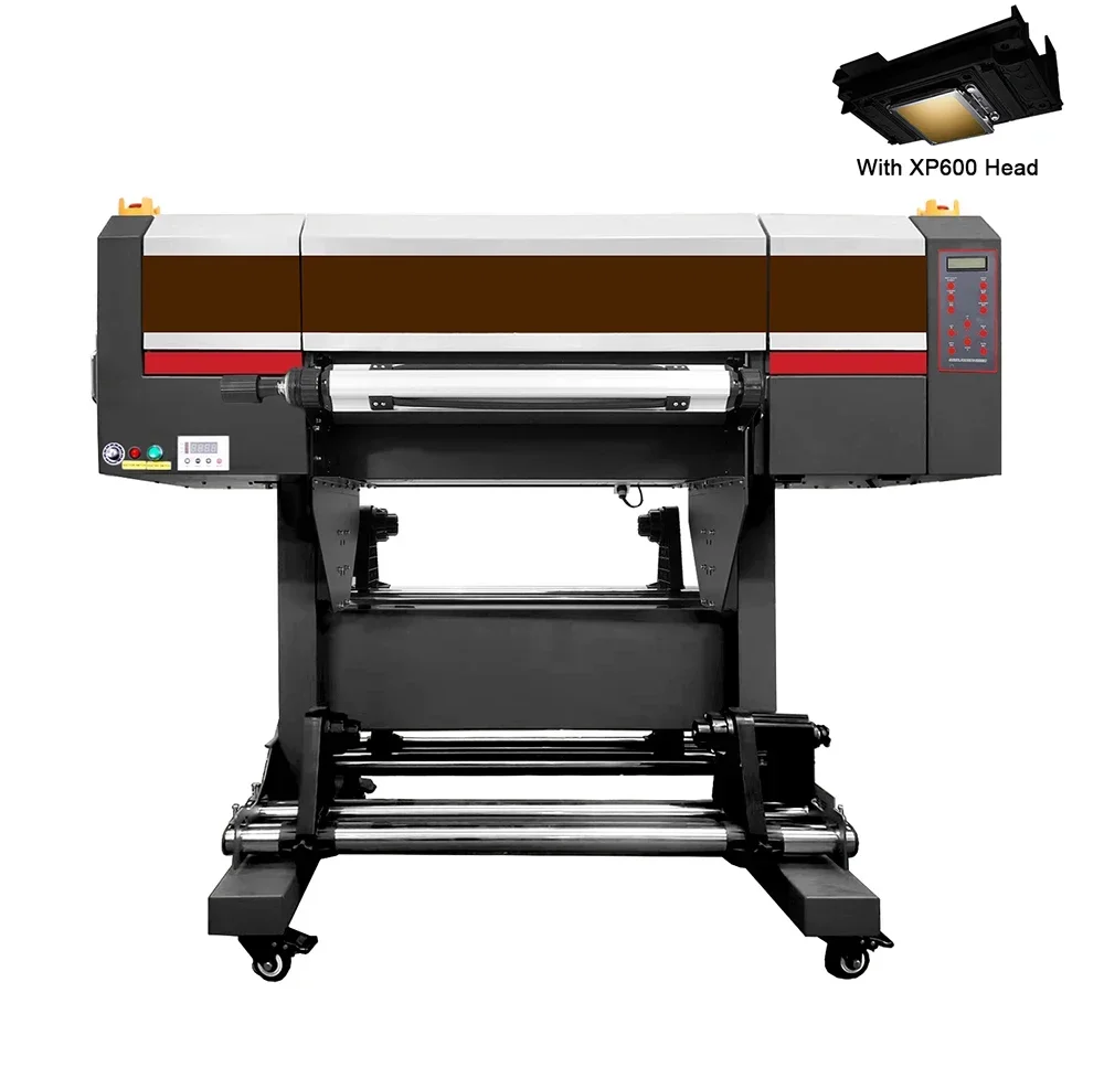 Hstar UV Printer 60cm 24inch TX800 crystal label all in one UV DTF printer for Glass Ceramic Acrylic Gold foil Printing