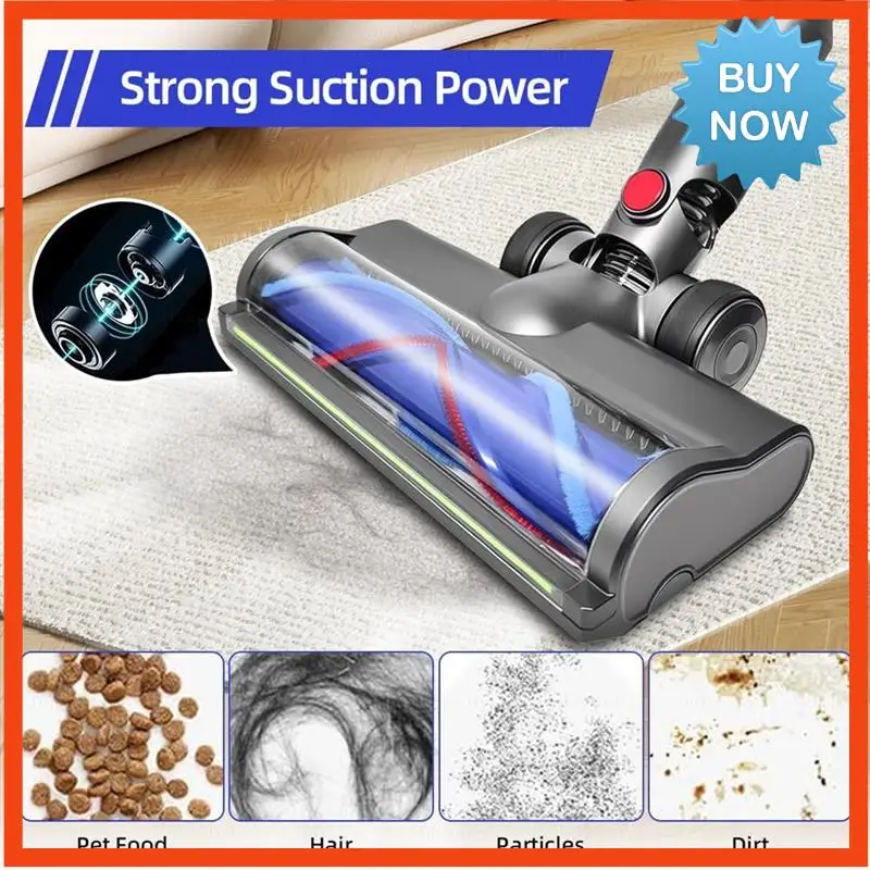 Быстросъемная чистящая головка BISM для пылесосов Dyson V7 V8 V10 V11 V15 со светодиодными фарами для ковров из твердой древесины