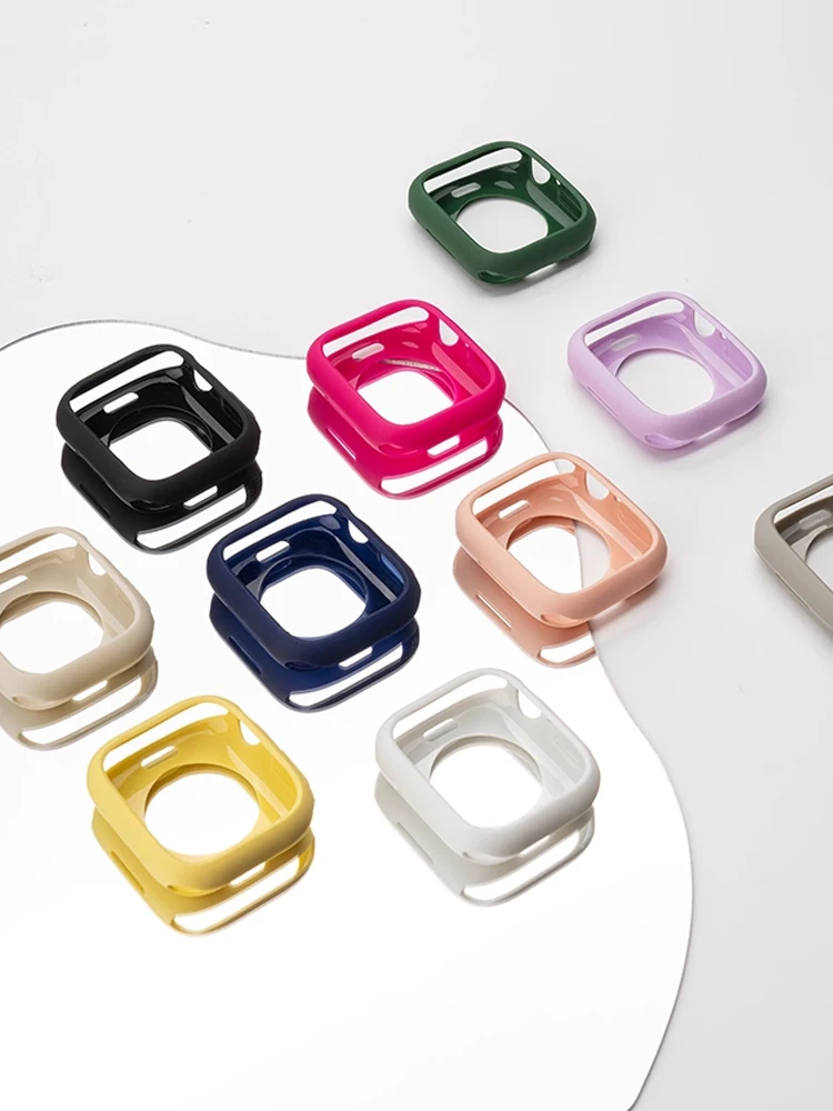 Cover for Apple Watch Case 10 11 46mm 42mm Accessories Shockproof Protective Soft Silicone Bumper Shell iwatch Series protector