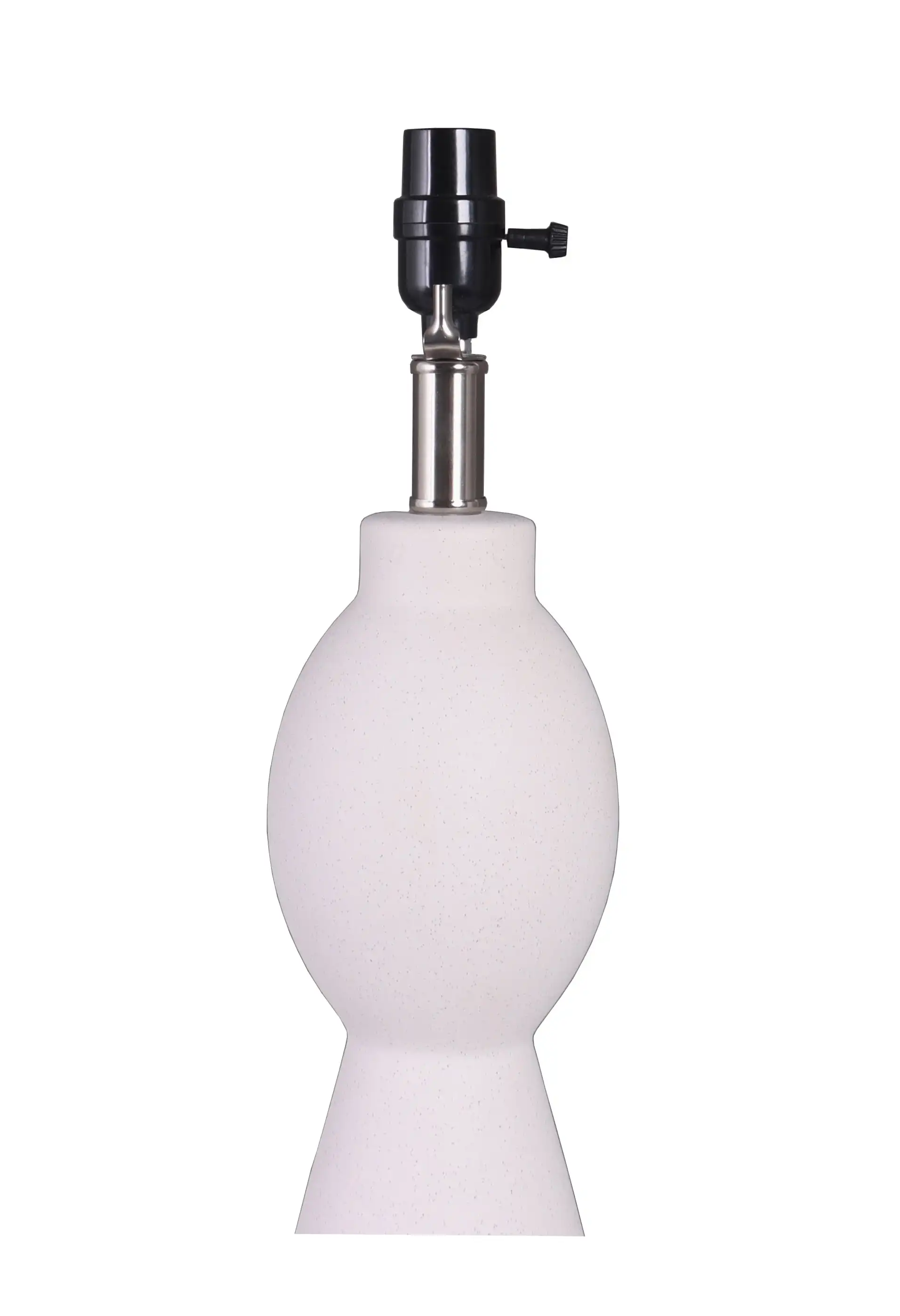 

18.5 Height White Ceramic Material Table Lamp Base, Modern Design, Livingroom, Bedroom