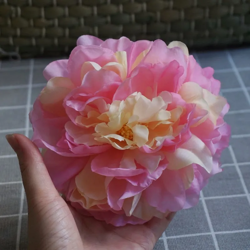 14cm Big Artificial Flower Hair Accessories Hair Clip Hairpins For Woman Wedding Bridal Party Barrette Headwear Gifts