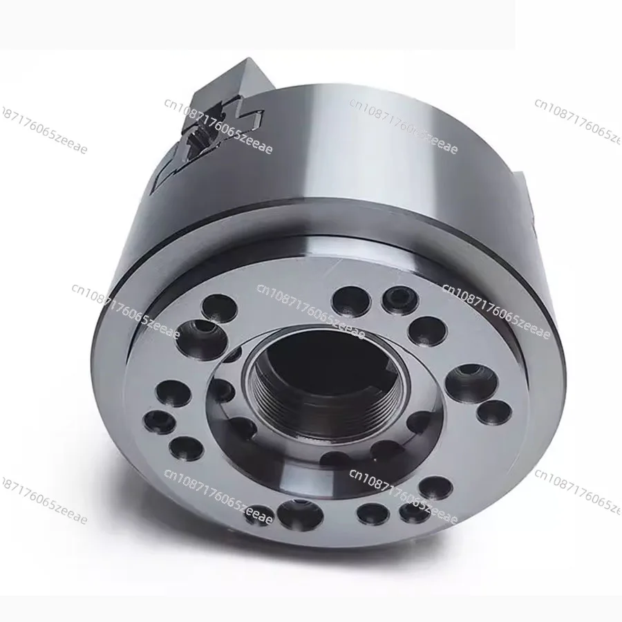 Standard hollow hydraulic chuck, three jaw chuck, hydraulic power chuck, 4/5/6/8/10/12 inch large through-hole chuck image 5