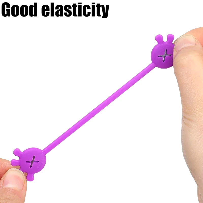 Magnetic Cable Ties Reusable Cable Organizers Earbuds Cords USB Wire Management Keeper Wrap Ties Straps Fridge Magnets Home