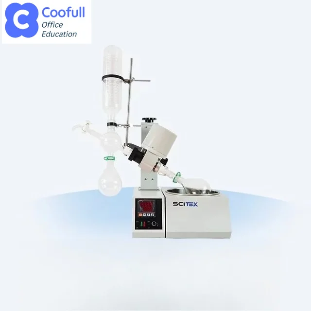 COOFULL SCITEK 0-120 Rpm Rotary Evaporator with Tiltable Host Temperature and Speed  Digital Display 304 Stainless Steel
