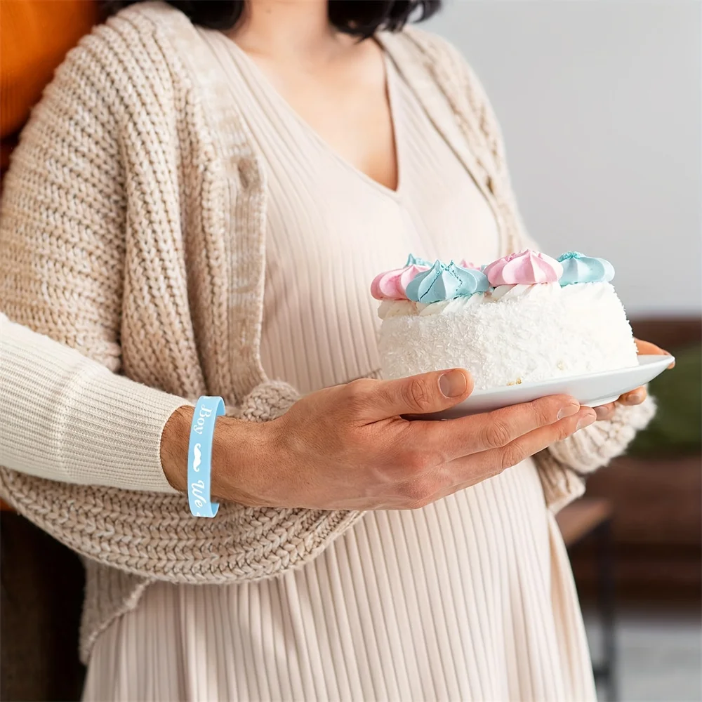 20 Stück Party- und Eventbänder, Geschlecht offenbaren Armbändern, Team-Events und Partyzubehör, für Geschlecht offenbaren – Detail 4