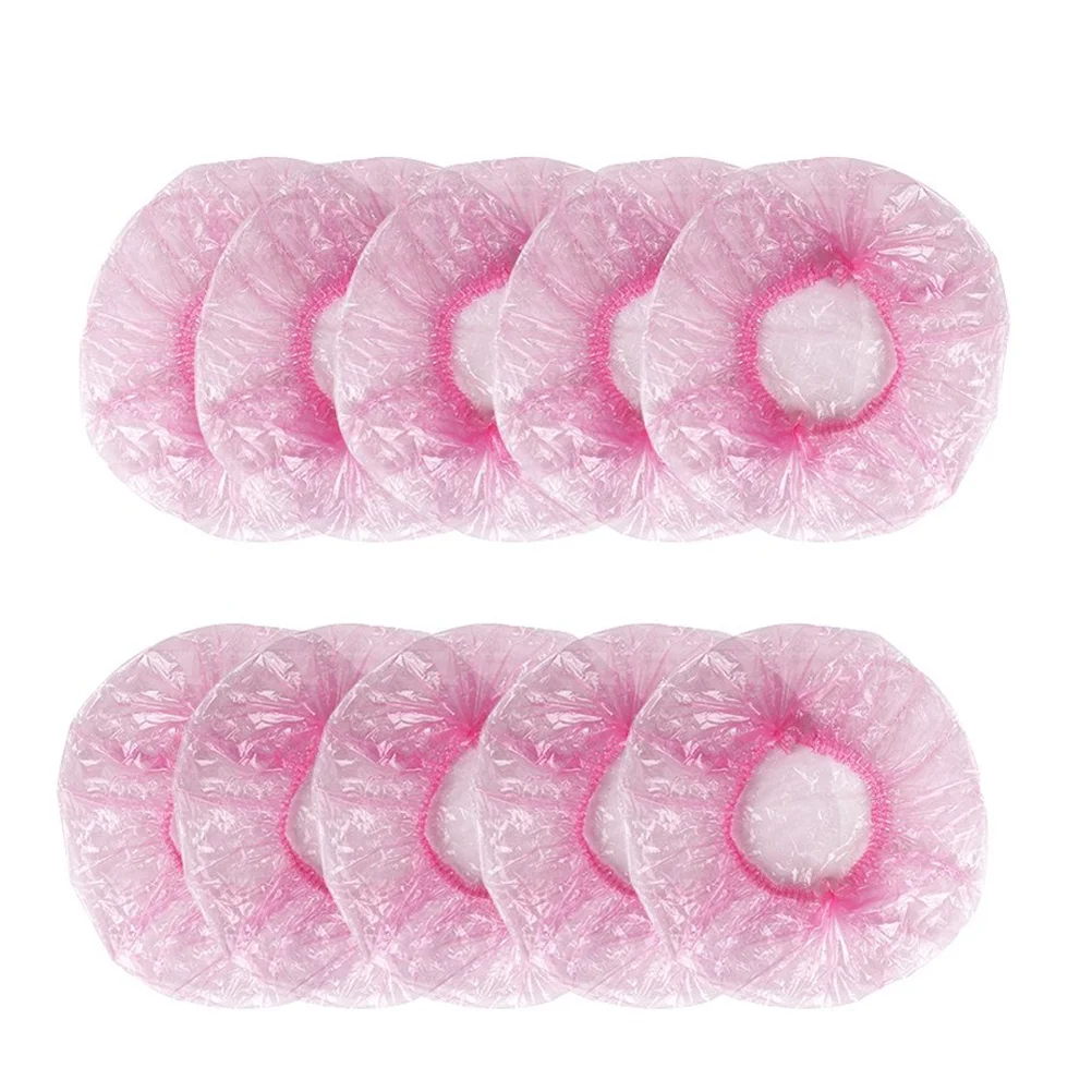 

200pcs Cap Bathing Caps Foldable PE Bathing Caps Material Elastic Band Disposable Bath Size Fits Most Travel SPA