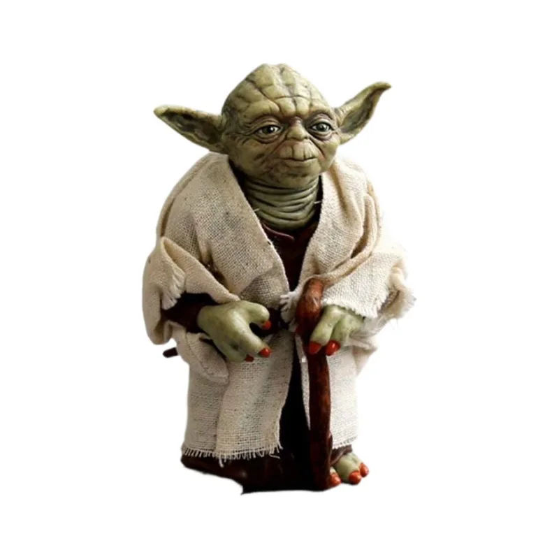 Ensemble de figurines Star Wars Jedi Master Yoda. Modèle de figurine d'anime en costume authentique de Yoda Master.