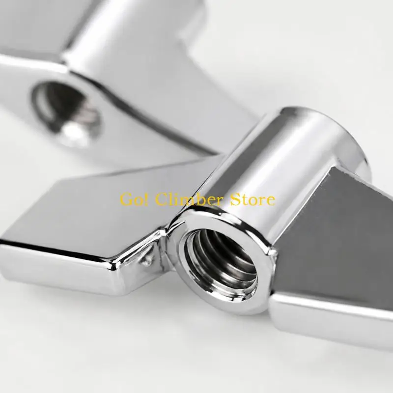 Q84C Hand-Turn Drum Hardware Wing Nut Set with Extended Wing-Shaped Grips for Tightening, Loosening, and Maintaining Cymbal