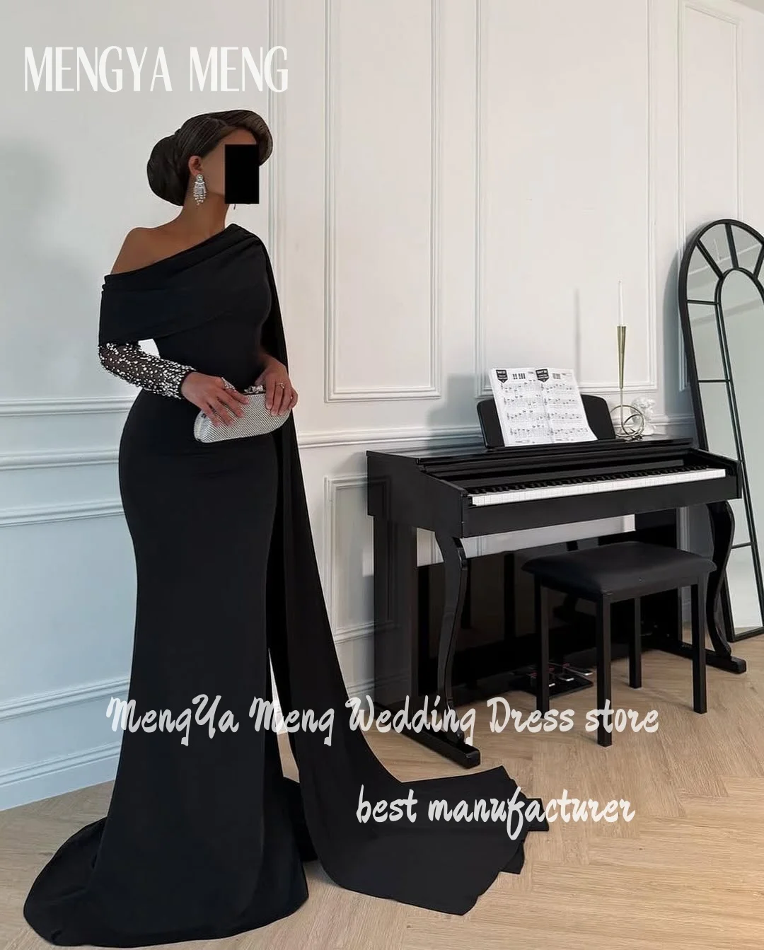 

ZHUISHU черная накидка для выпускного вечера платья на одно плечо вечернее платье русалки Дубай женские вечерние платья по индивидуальному заказу Vestidos De Festa