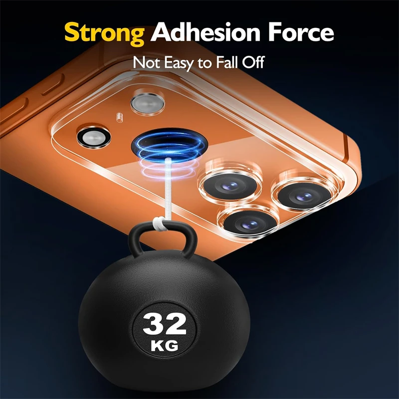 3 قطعة واقي عدسة الكاميرا من الزجاج المقسى لهاتف آيفون 17 Air 16 15 14 Pro Max Plus 13 Mini 17Air 17Pro ملحقات غطاء شفاف