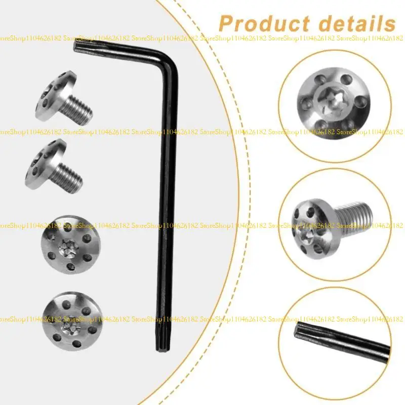 Q2Q4 Customize Fit Stainless Steel Grips Bolts Screws for 92FS M9 4Pieces/set