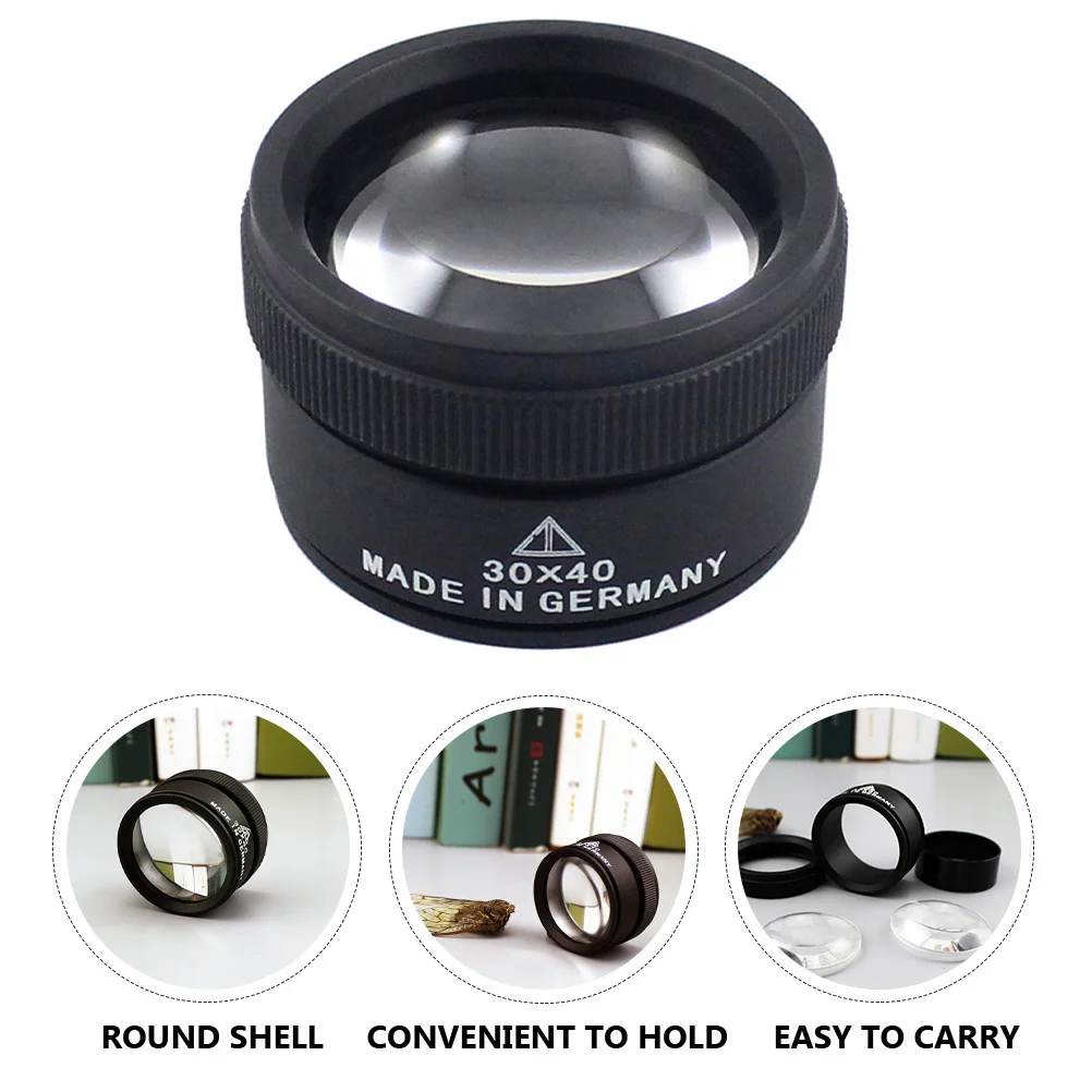 

Magnifying Glass 30X Enlargement Handheld for Jewelry Identification Reading Assistance Inspection High