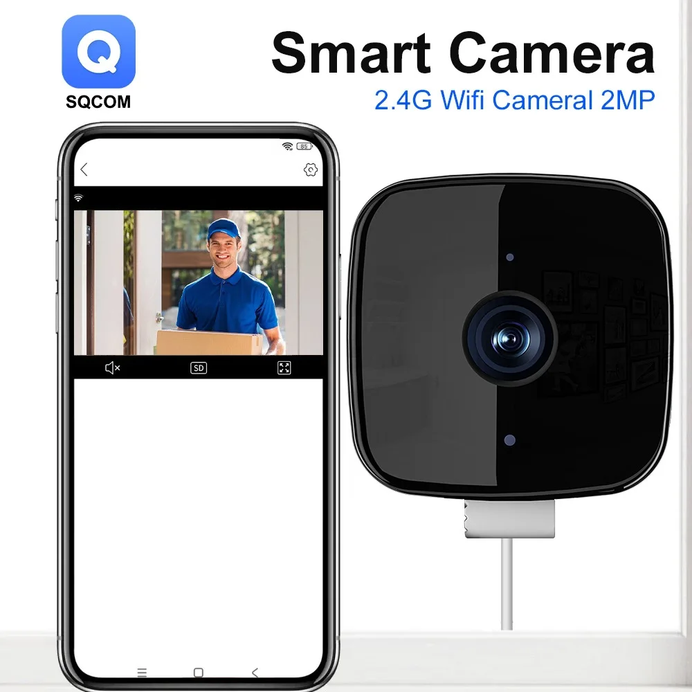 

Оконная камера безопасности Wi-Fi 2,4G 2MP видеорегистратор домашняя веб-камера ночного видения наклеенное стекло удаленный монитор беспроводная мини-камера