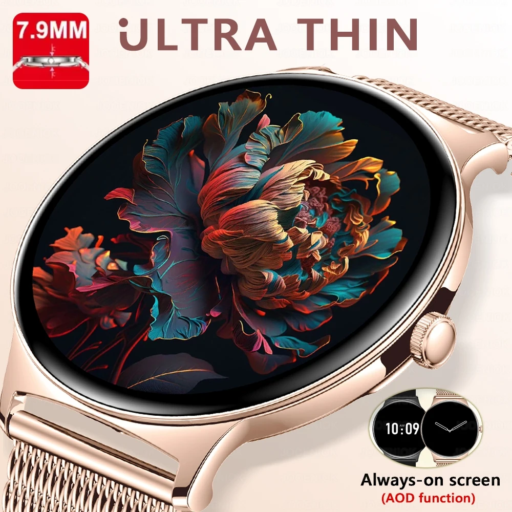 Nuevo Reloj Inteligente Ultrafino de Moda para Mujer 2026, Pantalla AMOLED de 1.43 Pulgadas, Llamadas Bluetooth, Pantalla Siempre
