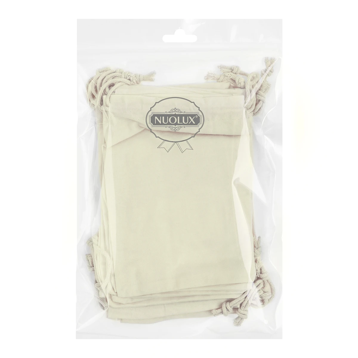 

Cotton Gift Bags Drawstring Pouches for Jewellery Wedding Favors Reusable Storage Tulle Clear Small Size White Color