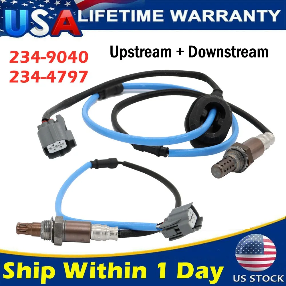

2pcs For 2003-2006 2007 Honda Accord 2.4L Upstream & Downstream O2 Oxygen Sensor