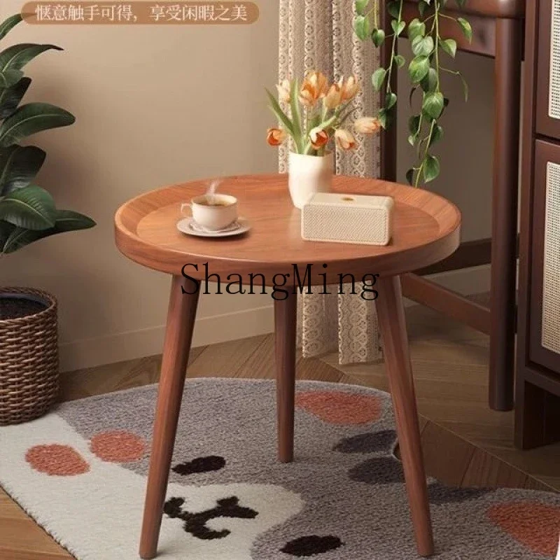 

FG simple modern stable bedside table sofa small round table living room home small coffee table