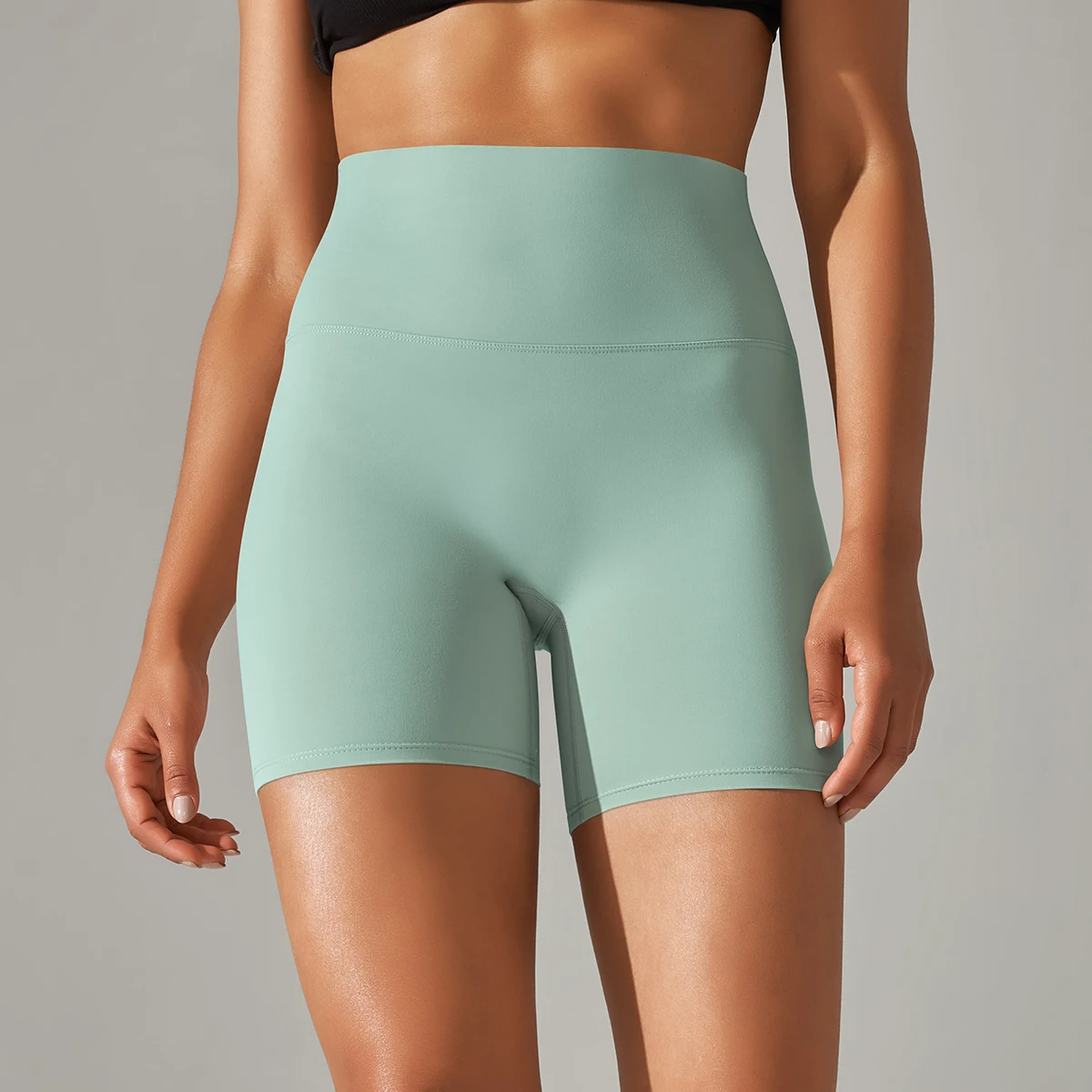 Frauen Yoga Legging Shorts Schnell Trocknend Radfahren Workout Gym Shorts Squat Proof Hohe Taille Fitness Engen Shorts Sport Kurze – Detail 31