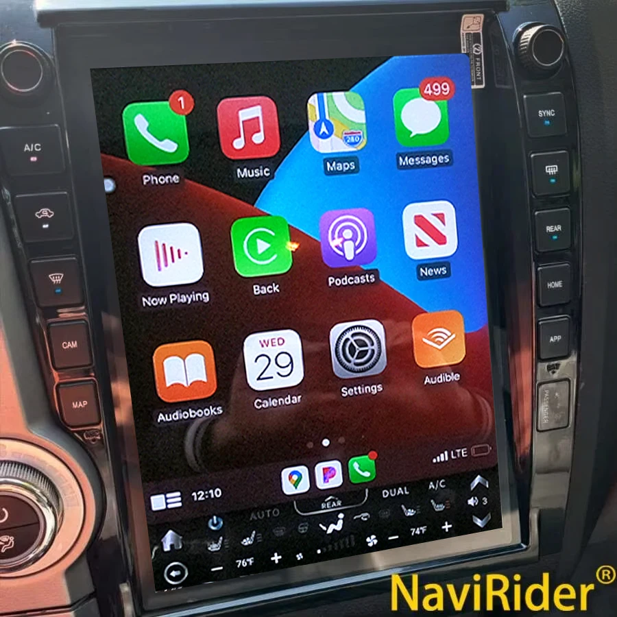 

Авто радио автомобильный стерео головное устройство DSP 13 дюймов для Toyota Tundra Sequoia 2007-2013 Android 13 мультимедийный плеер GPS-навигация