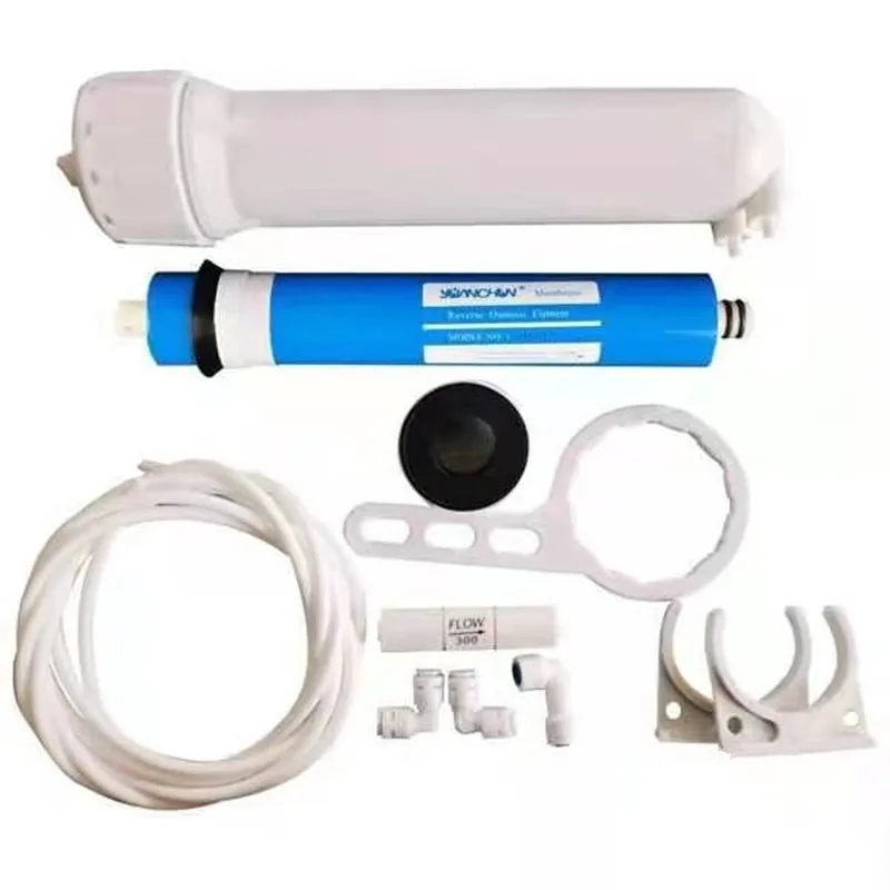 Reverse Osmosis Equipment Water Filter System Parts 75Gpd Vontron RO Membrane + 1812 RO Membrane Housing