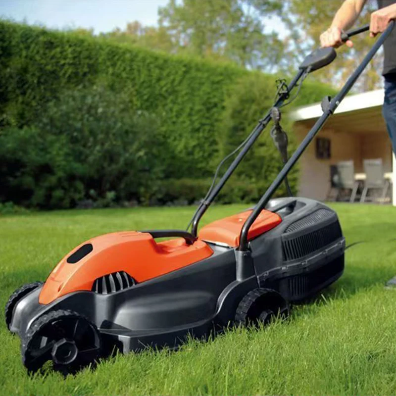 Four-Stroke   Powered Self-Propelled Industrial Grade Lawn Mower with 170cc Engine Rear Grass Box for Garden Lawn Care