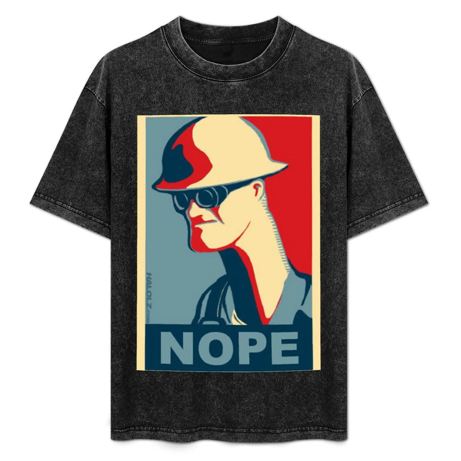 Team Fortress 2 - Engineer Nope T-Shirt Art Pattern Printed Casual Top