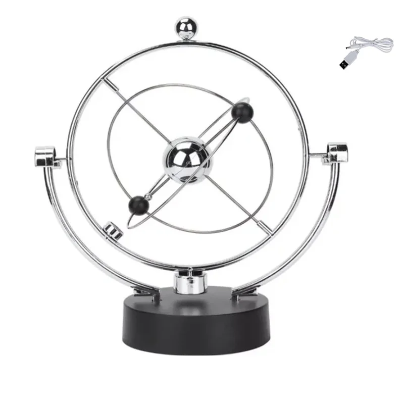 Newton Pendulum Ball Balance Ball Rotating Perpetual Motion Physical Science Pendulum Toy Physics Tumbler Craft Home Decoration