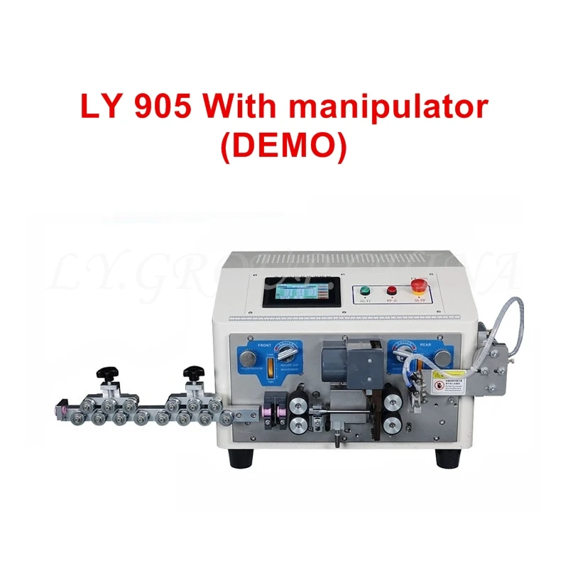 Touch Screen Sheath Wire Stripping Machine 4 Wheels LY 905 Automatic Multi-Core Wires Cable Cutting Stripper for 2/3/4/5 Cores