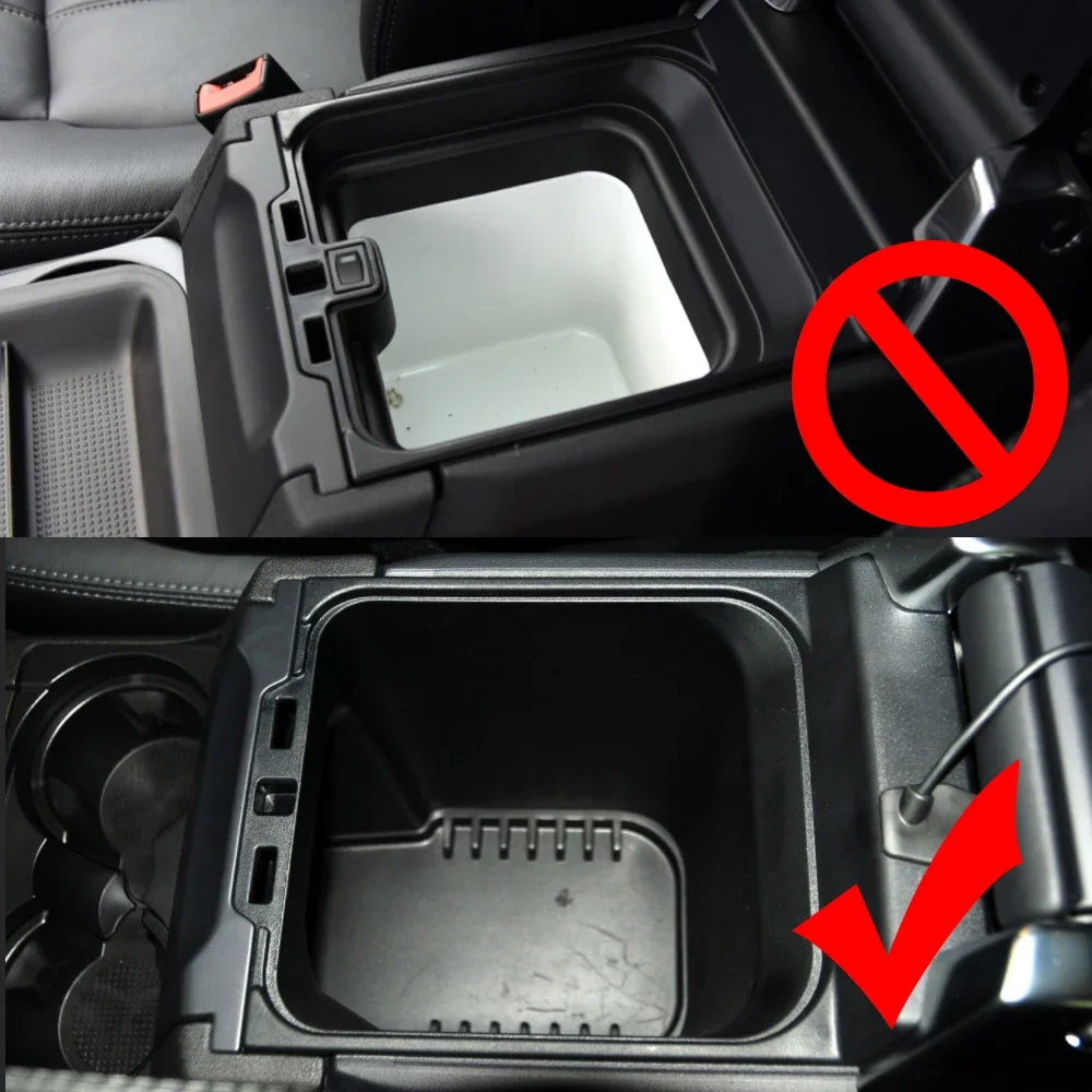 for Land Rover Discovery 4 LR4 L319 2010~2016 Central Armrest Storage Box Center Console Flocking Organizer Holder Accessories