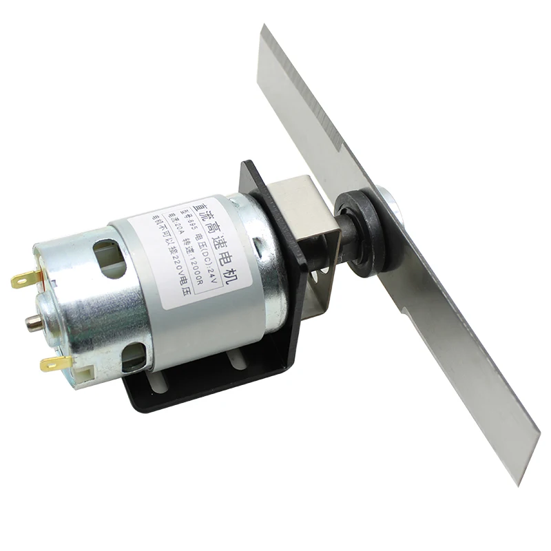 DIY Lawn Mower Set DC 12V 24V High Torque 775 Motor Manganese Steel Blade Garden Mowing Tools Mini Grass Cutting Machine Tool