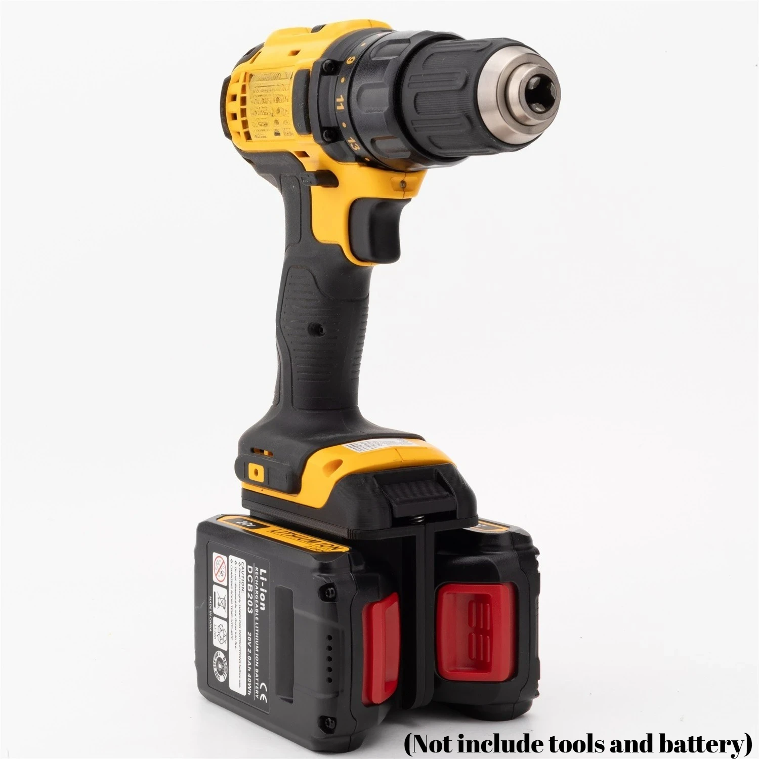 

Адаптер для двух батарей Dewalt 18v для инструментов Dewalt 18v (инструменты и батарея в комплект не входят)