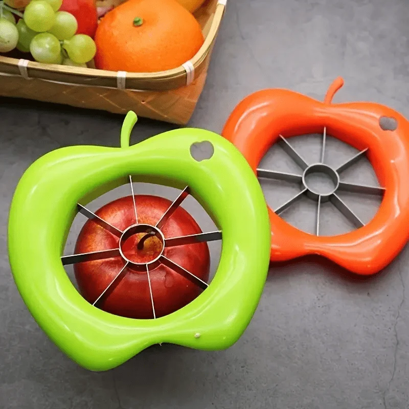 1pc Stainless Steel Apple Slicer - Manual, Square Blade, Kitchen & Dining Tool, Ideal for Outdoor/Camping, Outdoor kitchenware