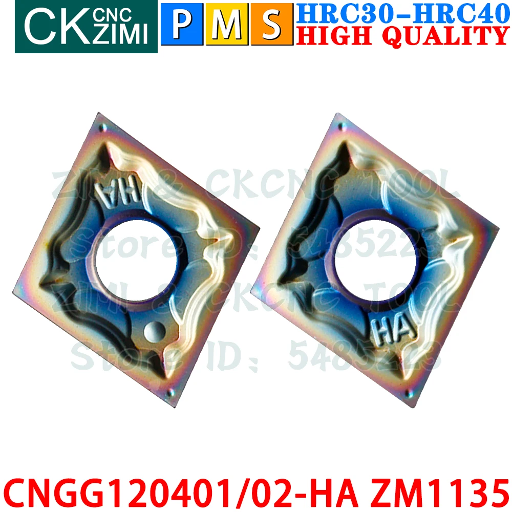 CNGG120401-HA ZM1135 CNGG120402-HA ZM1135 เม็ดมีดคาร์ไบด์ เครื่องจักรกลที่มีความแม่นยำ เครื่องมือเม็ดมีดกลึงภายนอก เครื่องกลึงโลหะเครื่องกล CNGG1204 CNGG 1204 CNMG1204 CNMG1204 CNMG430 CNMG431 HA CNC เครื่องมือตัด