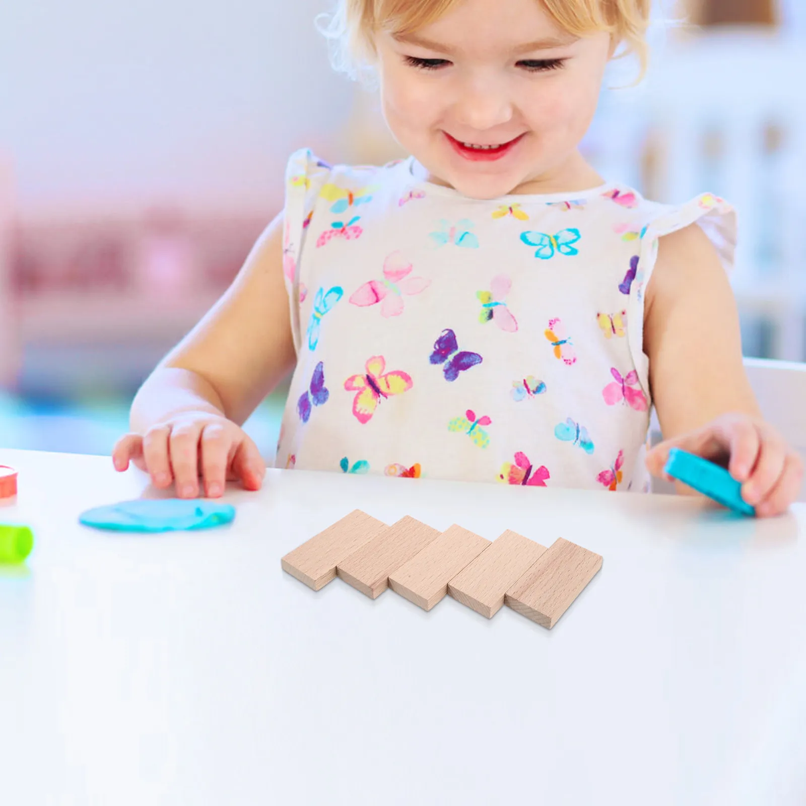 

100Pcs Beech Wood Domino Stacking Blocks Set Indoor Outdoor Family Board Games Educational Balance Game Party Group Tabletop