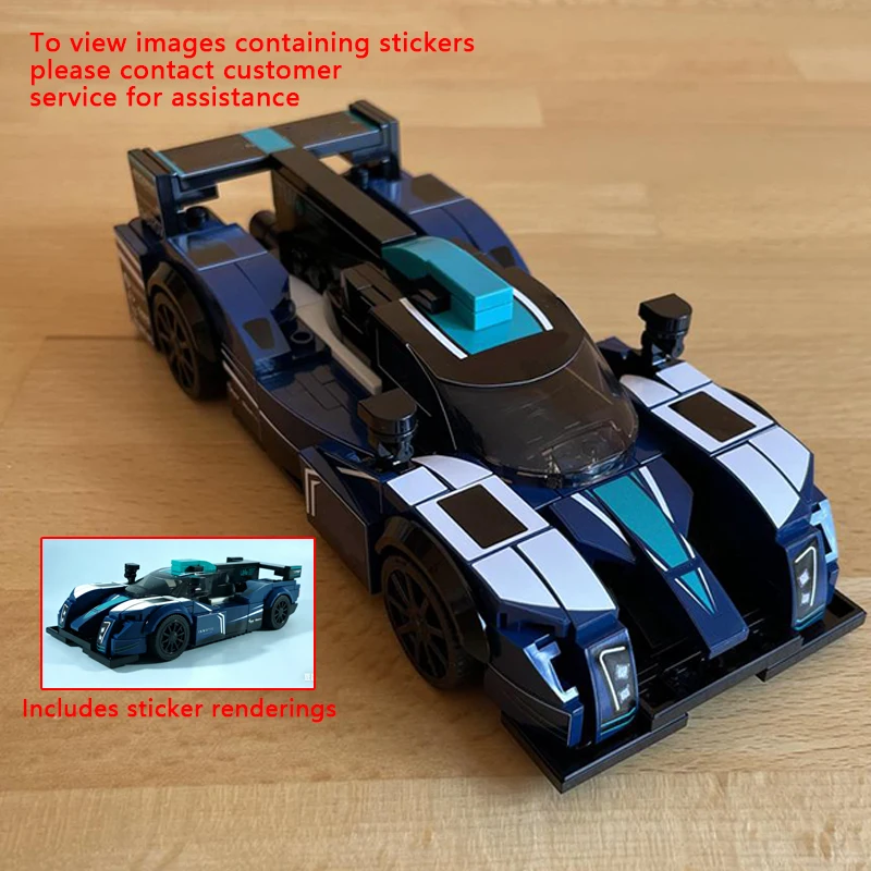 

Speed Racing Car Model MOC Building Bricks WEC IMSA Le Mans Modular Technology Children Holiday Gifts Assemble Toys Suit