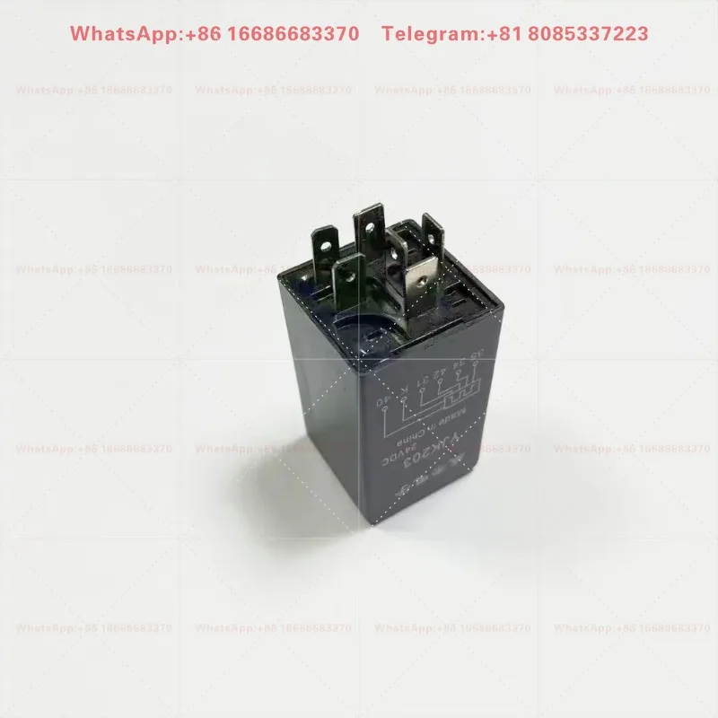 YJK203 Wiper Intermittent Controller 6 Pin 24V Rain Windshield Wiper Delay Control Relay Replacement Part