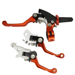 Anti-Drop Racing Clutch Brake Levers, alça dobrável, Labor-Saving para CRF, YZF, BOSUER M2, M4, M5, M6, KAYO, K6, T6, KEWS, KLX, KTM, 360 °