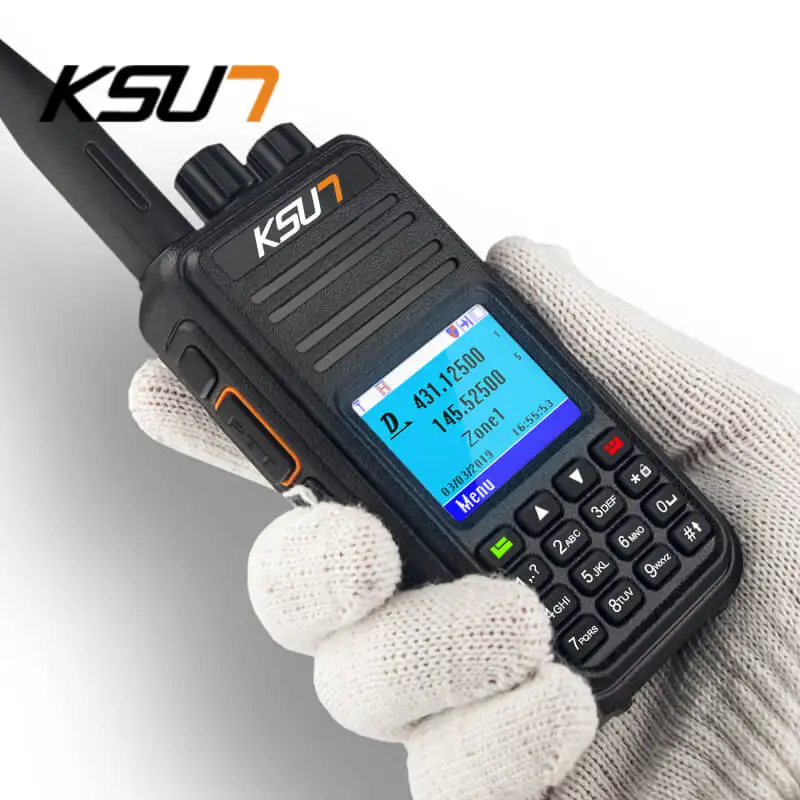 KSUN KSX-DM9 المدنية عالية الطاقة DMR جهاز لاسلكي رقمي في الهواء الطلق الأشعة فوق البنفسجية ثنائي النطاق لتحديد المواقع مشفرة اتجاهين الراديو